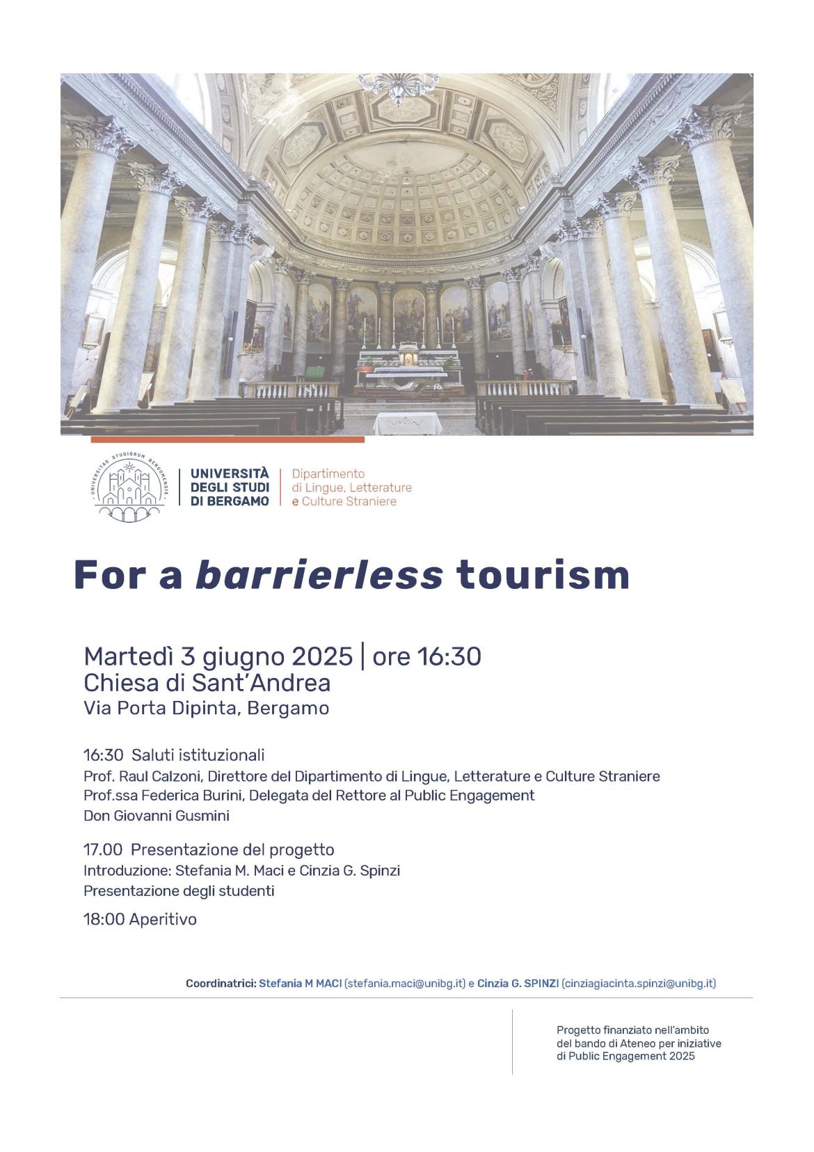 For a barrierless tourism