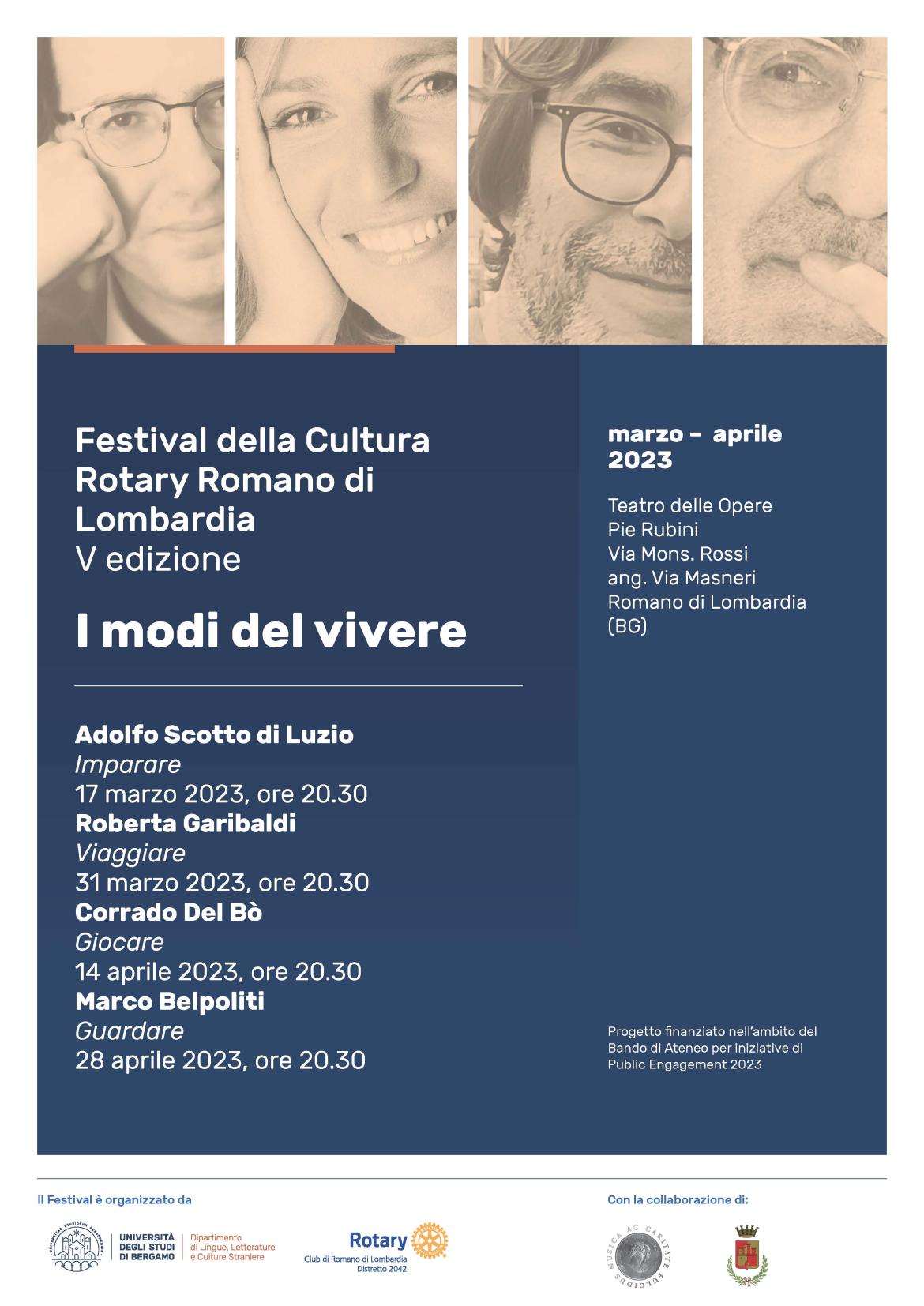 Festival Rotary della Cultura_V edizione_I modi del vivere
